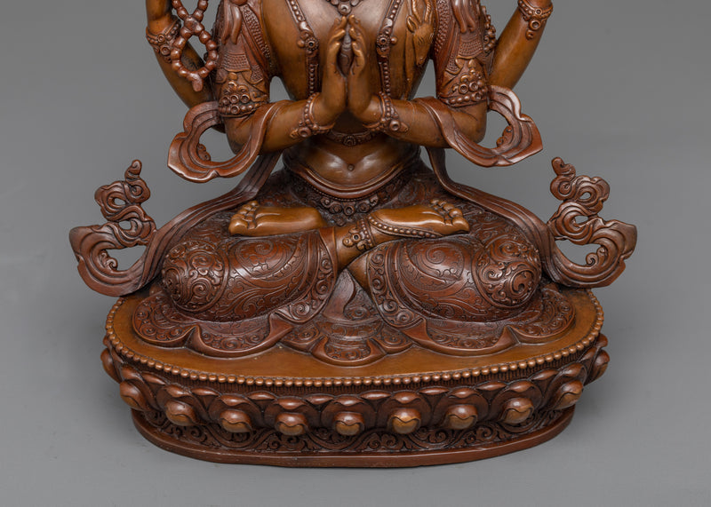 Namo Avalokiteshvara Statue | Himalayan Traditional Artwork