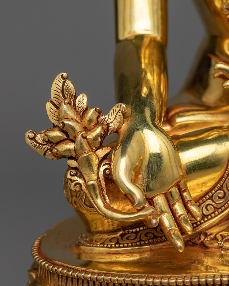 Trio Buddha Set Statue | Exquisite Golden Triad