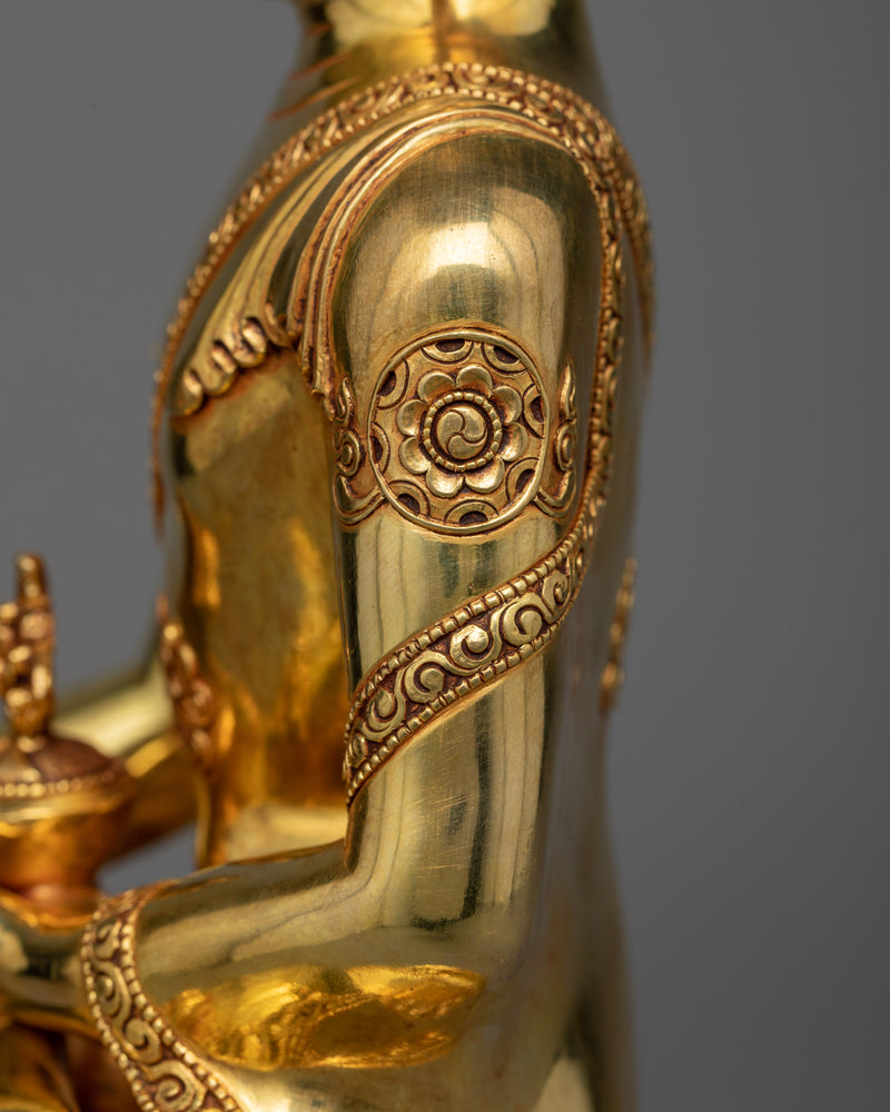 Trio Buddha Set Statue | Exquisite Golden Triad