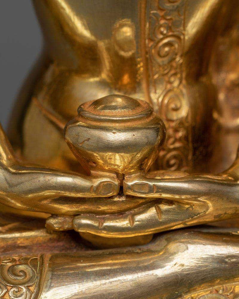 Buddha Sculpture Triad | Shakyamuni, Amitabha, and Medicine Buddha Set