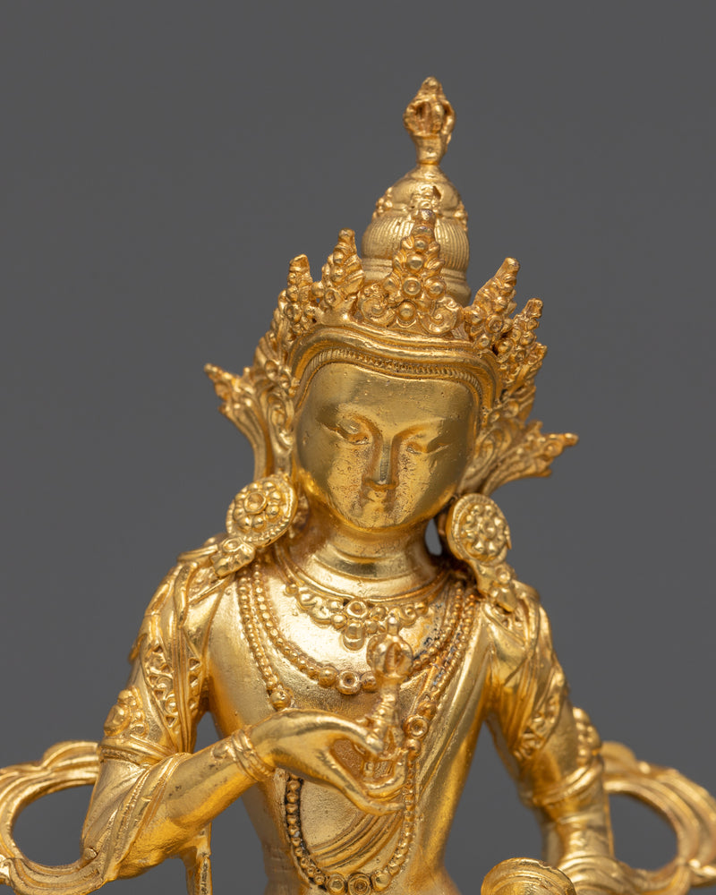 Small Scale 5 Bodhisattva Set in 24K Gold | Divine Quintet For Altar Box