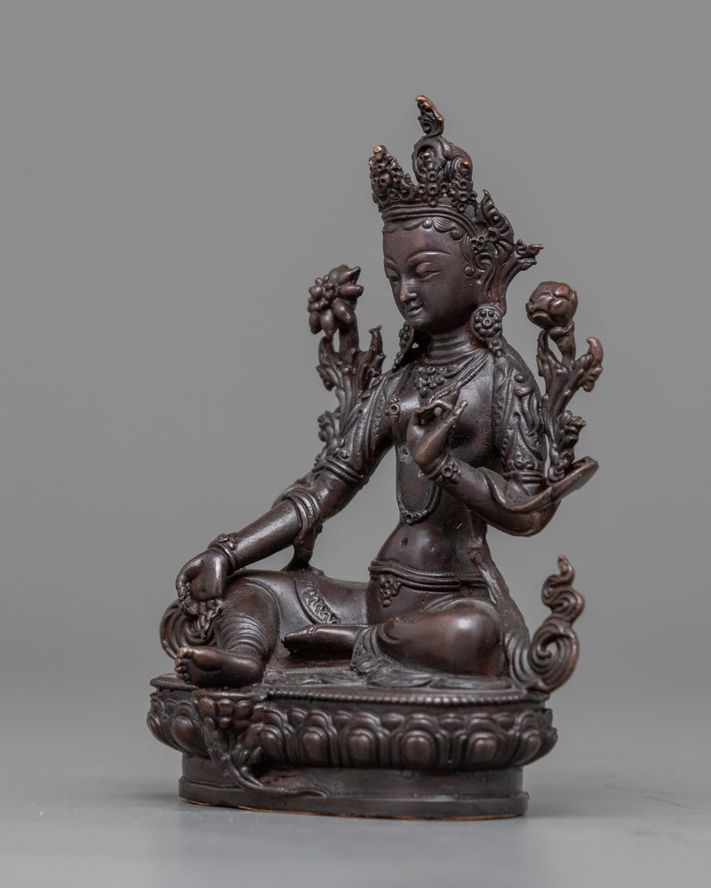 compact-green-tara-statue