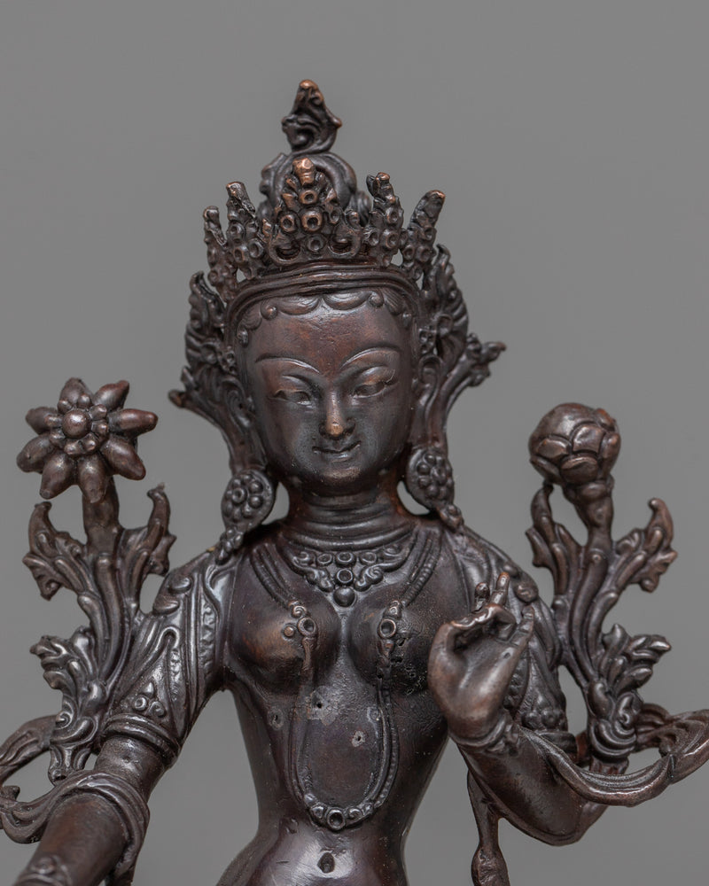 compact-green-tara-statue