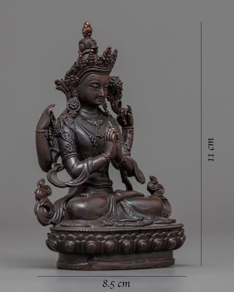 miniature-chenrezig-statue-for altar box