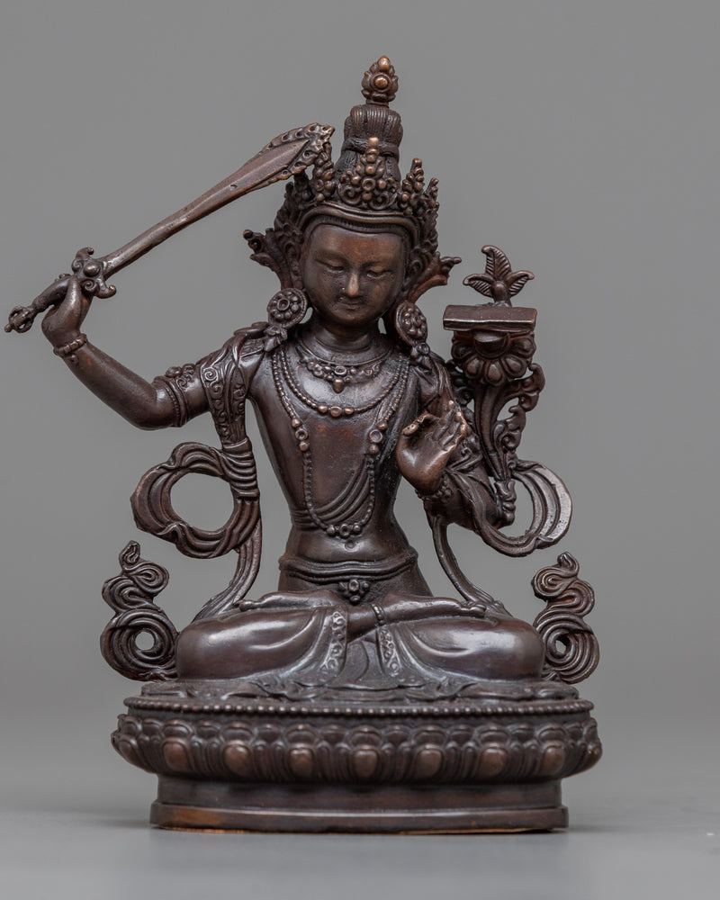 Small Bodhisattva Set in Oxidized Copper | Sacred Ensemble