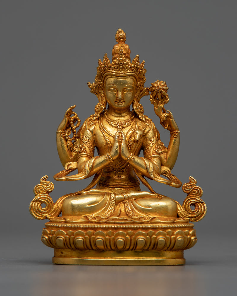 Miniature Bodhisattva Collection | 24K Gold Electroplated Set