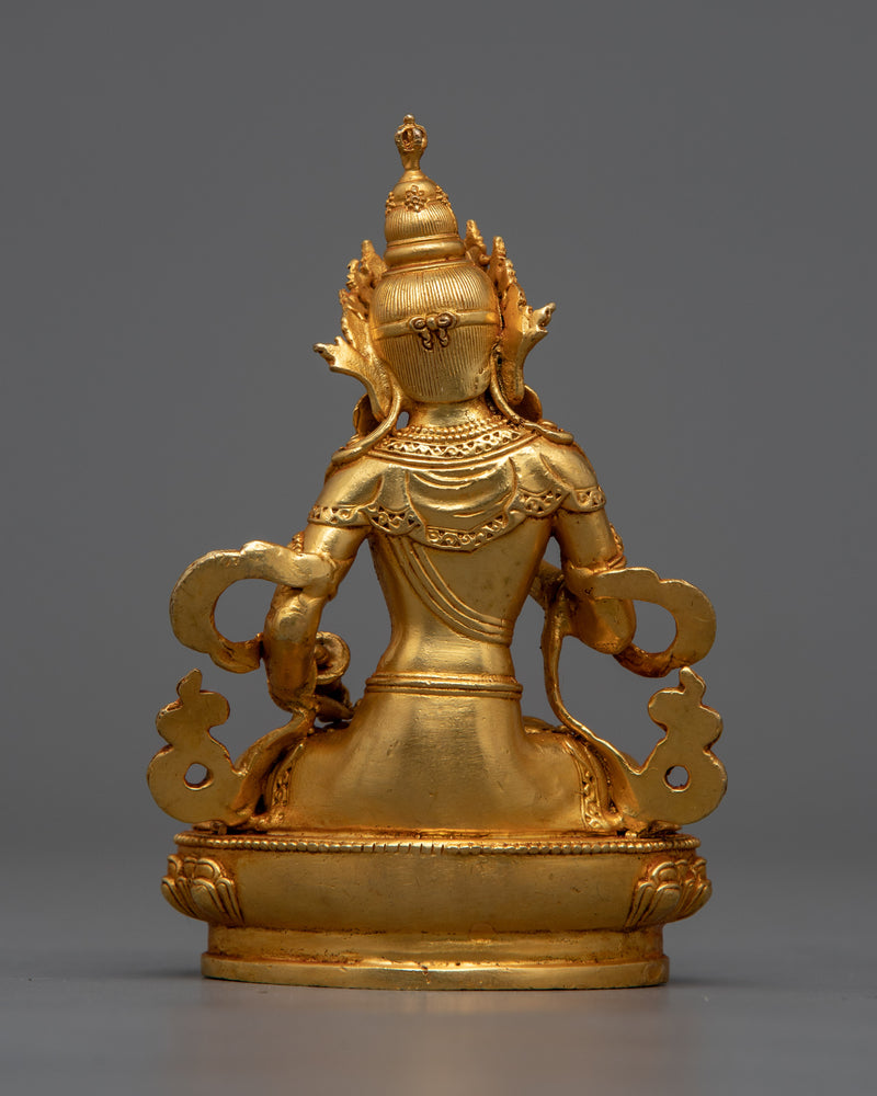 Miniature Vajrasattva Statue | 24K Gold Electroplated Purity