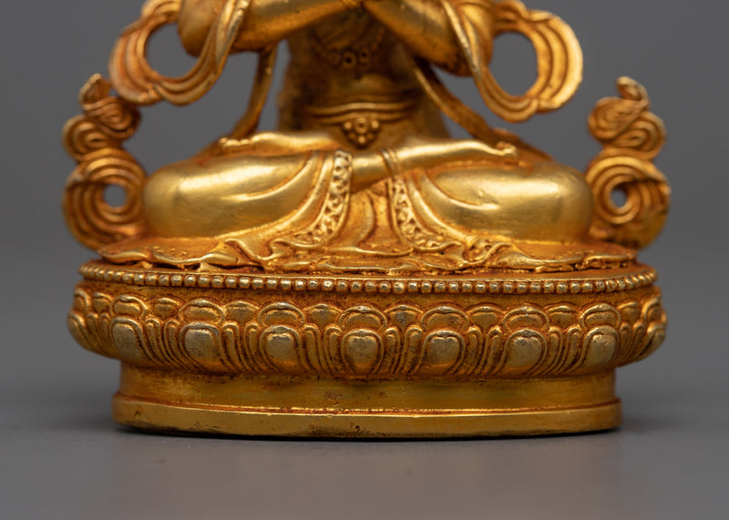 Miniature Vajradhara Statue | 24K Gold Electroplated Essence of Buddhahood