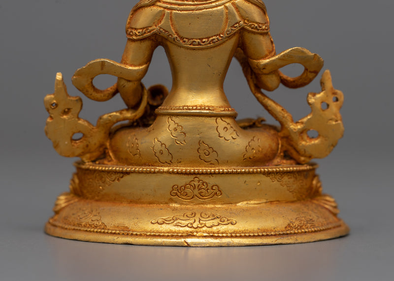 Small Statue of Vajrasattva | 24K Gold Electroplated Symbol of Purification