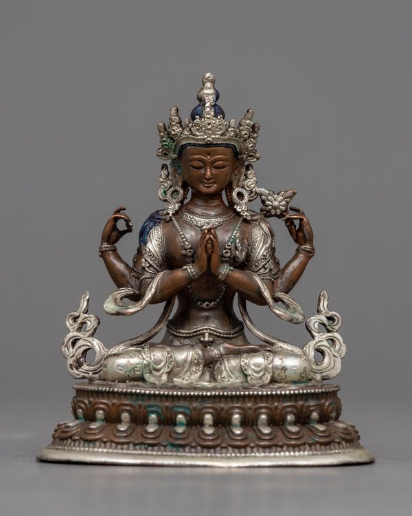 miniature-statue of chenrezig 