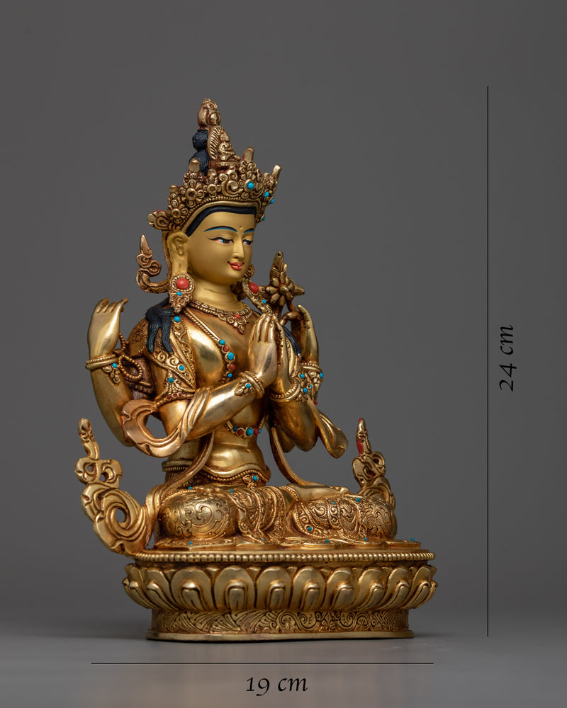 4-Armed Chenrezig Sadhana Buddhist Statue | Radiance for Spiritual Connection