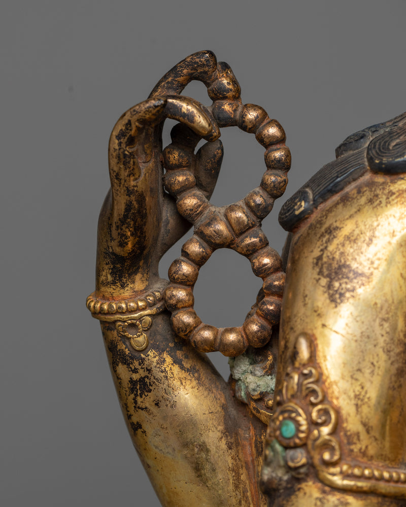 Antique Finished Chenrezi Statue | Embodiment of Infinite Compassion