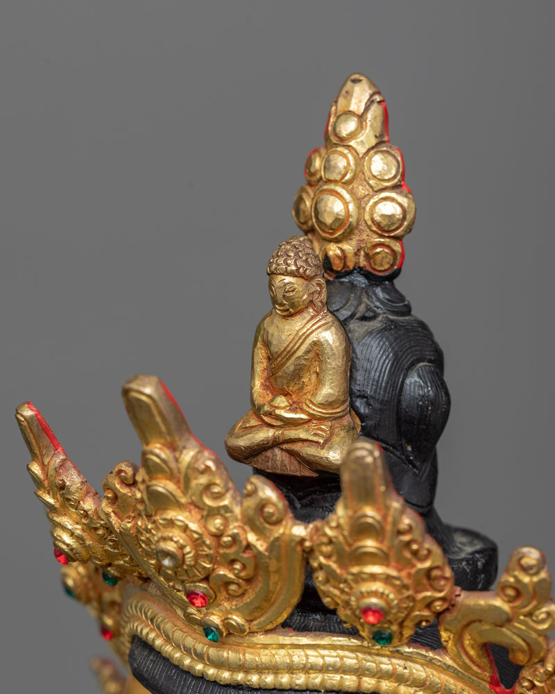 4 Arms Chenrezig Buddha | Gold Gilded Compassion