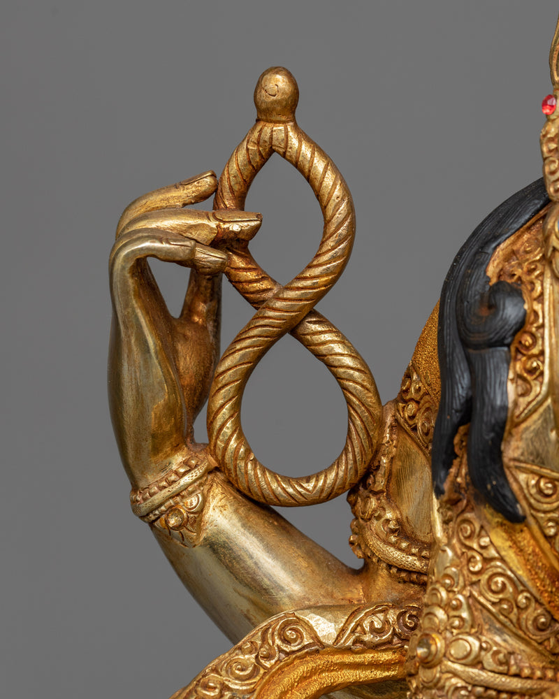 4 Arms Chenrezig Buddha | Gold Gilded Compassion