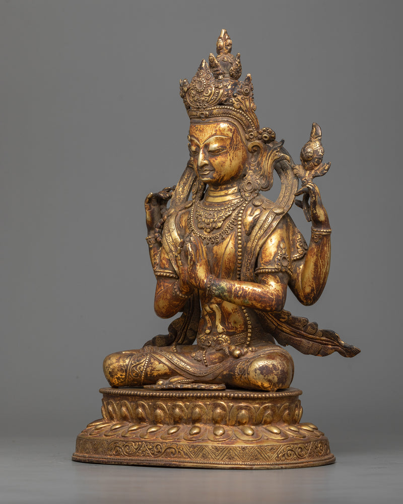 chenrezig antique statue