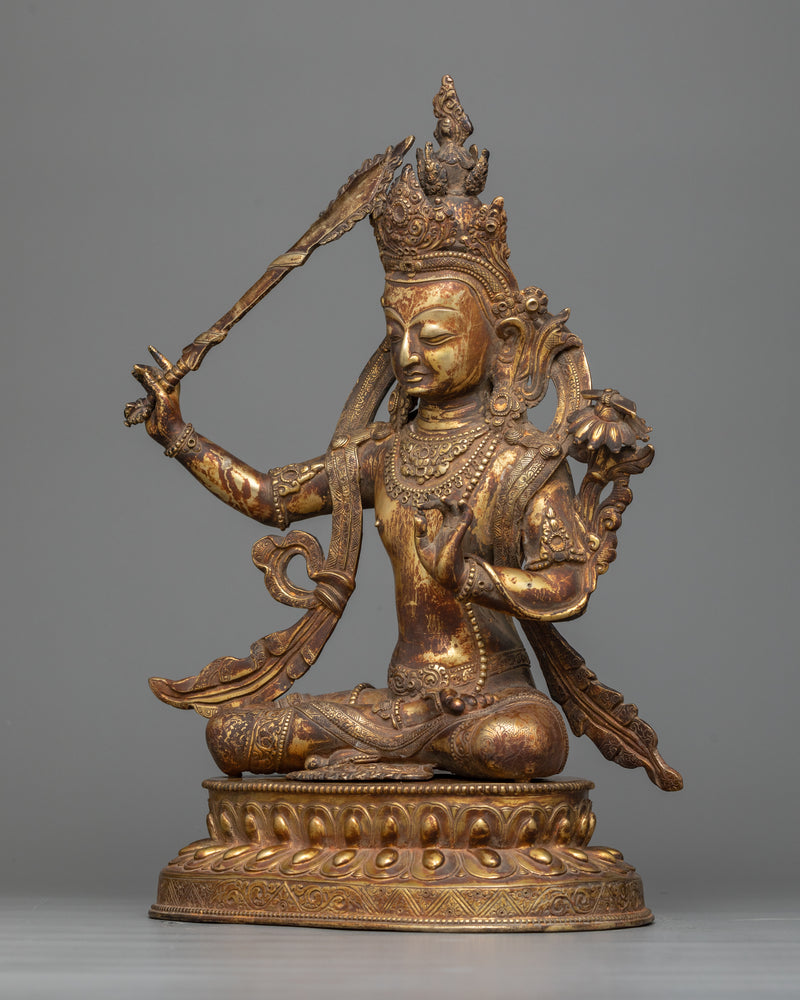 peaceful-manjushri-sculpture