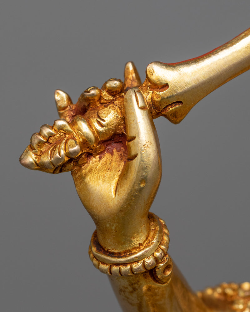 Manjushri Bodhi Statue in 24K Gold | A Beacon of Wisdom and Understanding