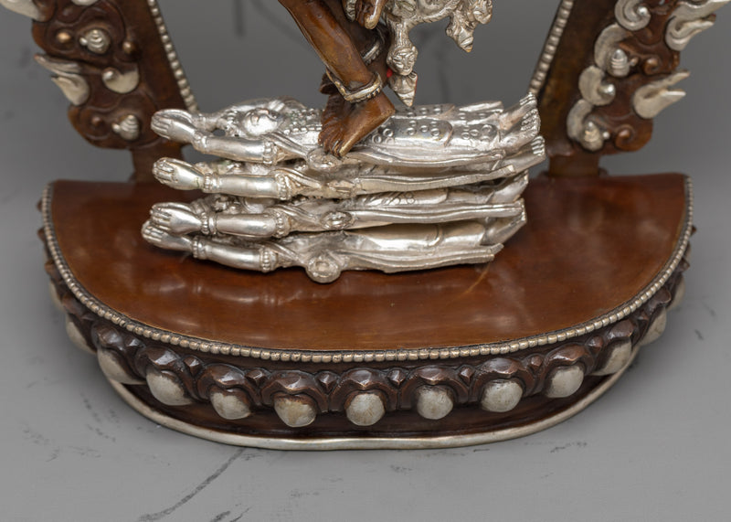 Hevajra Statue in Silver | A Symbol of Tantric Enlightenment in Vajrayana Buddhism