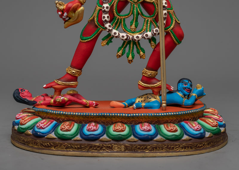 Red Painted Naro Dakini Statue | Himalayan Artwork