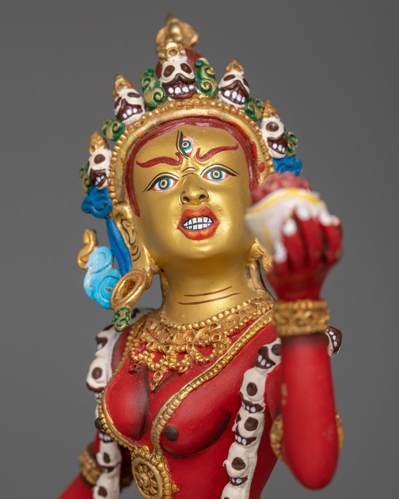 red painted naro dakini