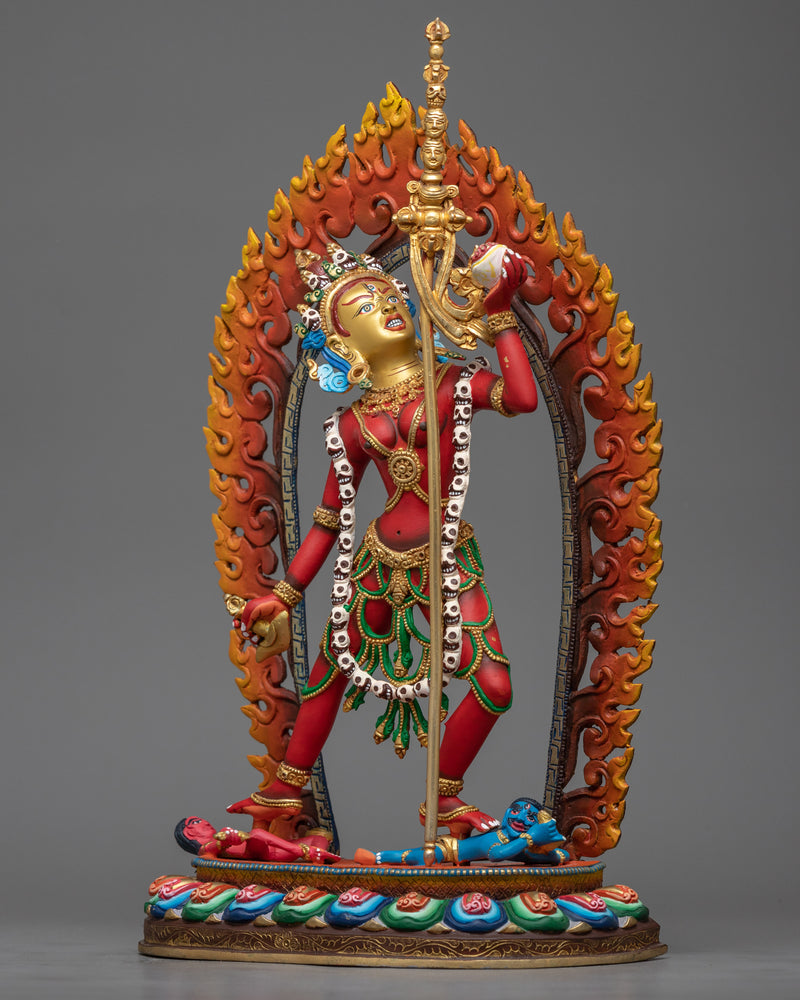 red painted naro dakini