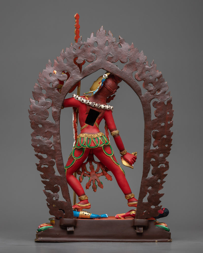 Red Painted Naro Dakini Statue | Himalayan Artwork