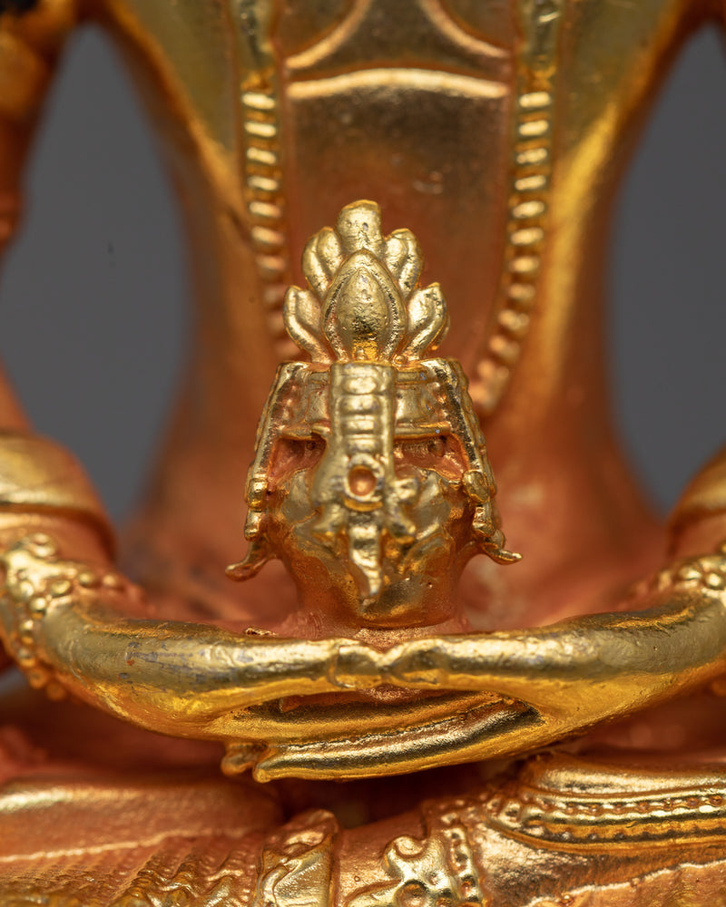 Miniature Amitayus Statuette | Symbol of Longevity and Infinite Life