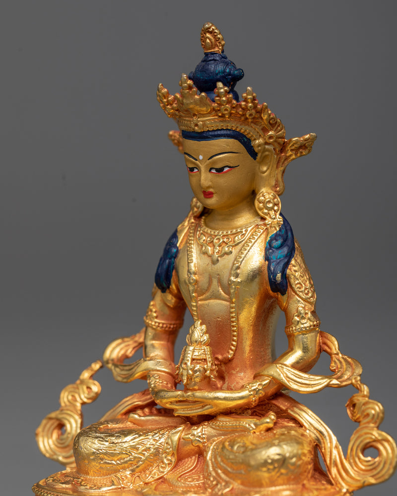 Miniature Amitayus Statuette | Symbol of Longevity and Infinite Life