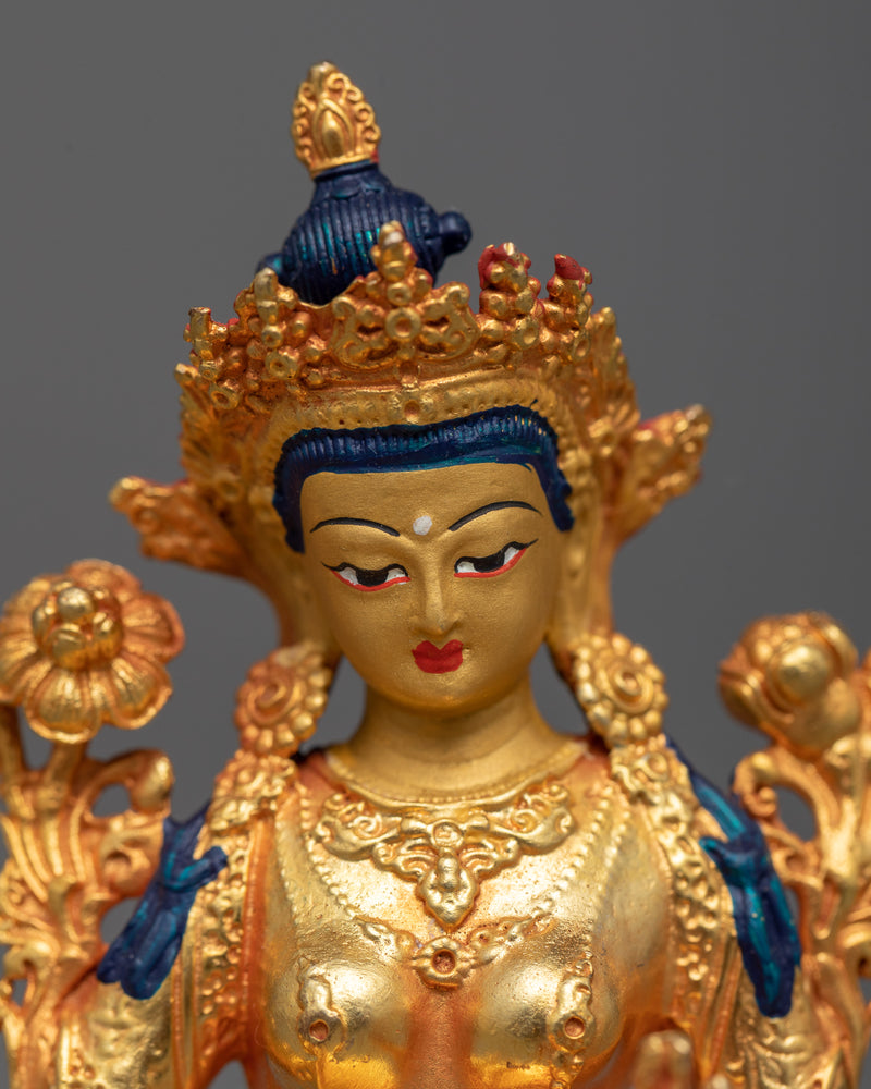 miniature-green-tara statuette