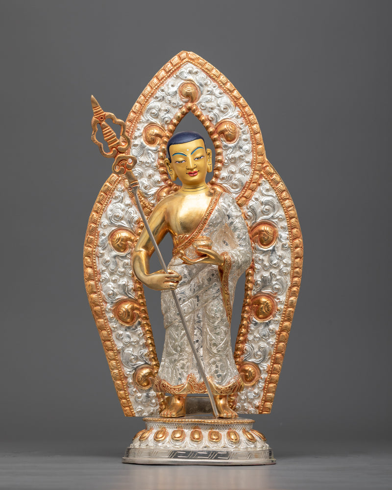 Shakyamuni Buddha Statue with Disciples | Traditional Himalayan Art