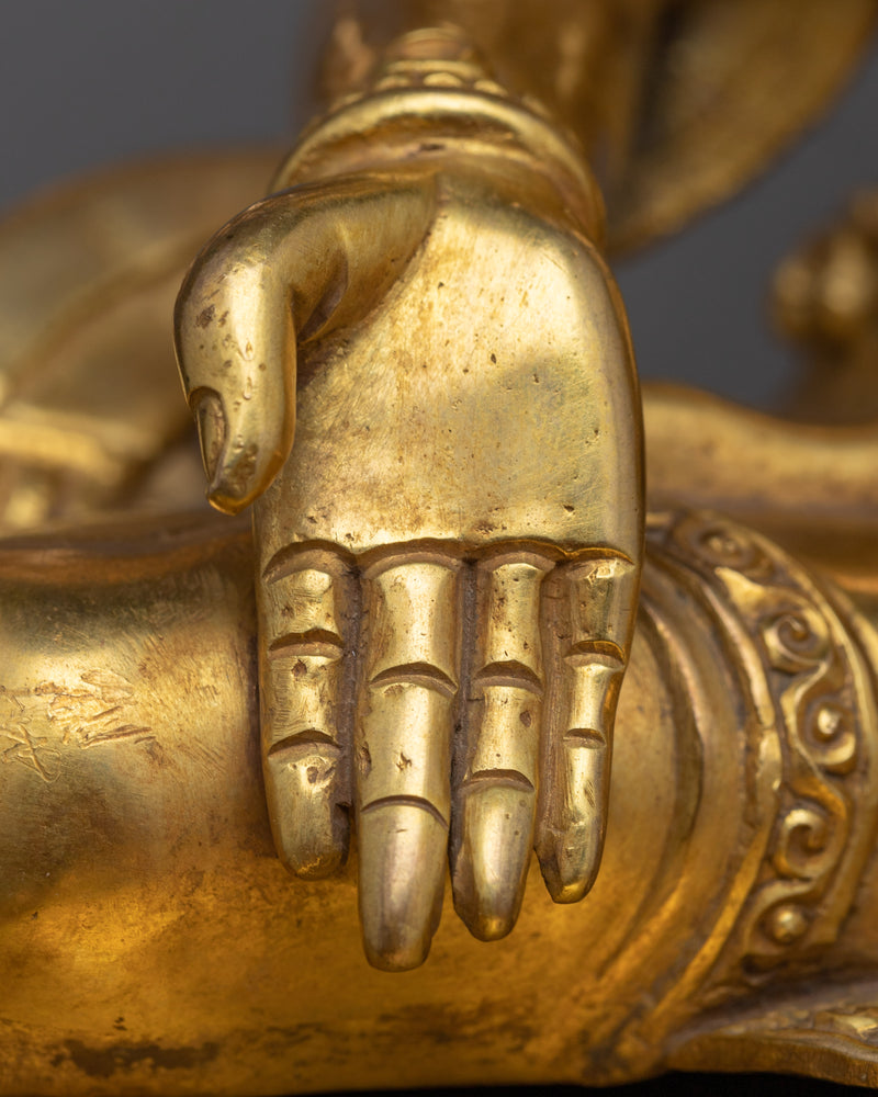 Five Dhyani Buddhas Set | Premium 24K Gold Gilded Assembly of Transcendental Wisdom