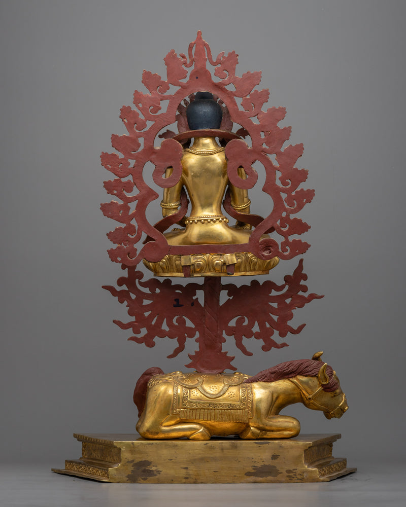 Five Dhyani Buddhas Set | Premium 24K Gold Gilded Assembly of Transcendental Wisdom