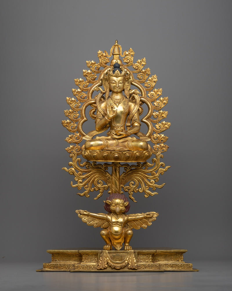 Five Dhyani Buddhas Set | Premium 24K Gold Gilded Assembly of Transcendental Wisdom