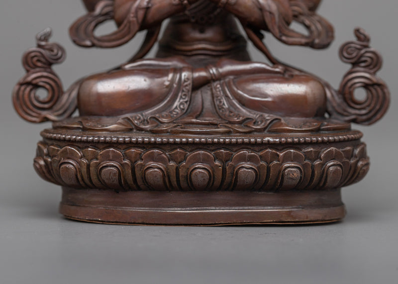 Machine-Made Bodhisattva Set | A Collection of Oxidized Copper Icons of Enlightenment