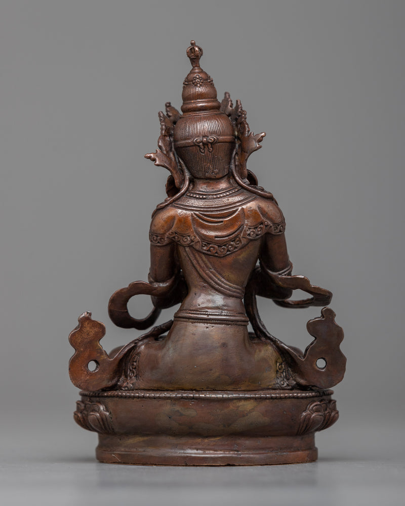 Machine-Made Bodhisattva Set | A Collection of Oxidized Copper Icons of Enlightenment