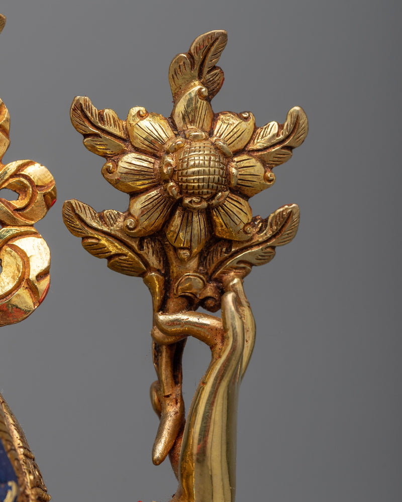 Beautiful Chenrezig Statue | Radiant 24K Gold Gilded Compassion