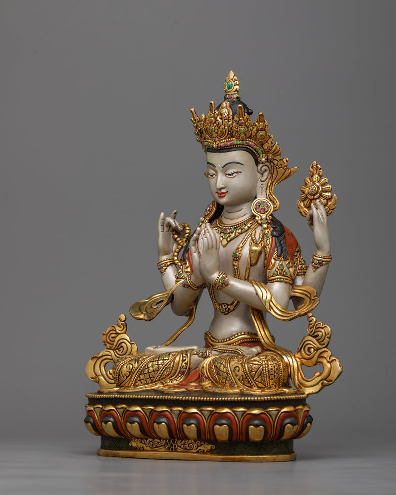 4-arm-chenrezig-bodhisattva-sculpture