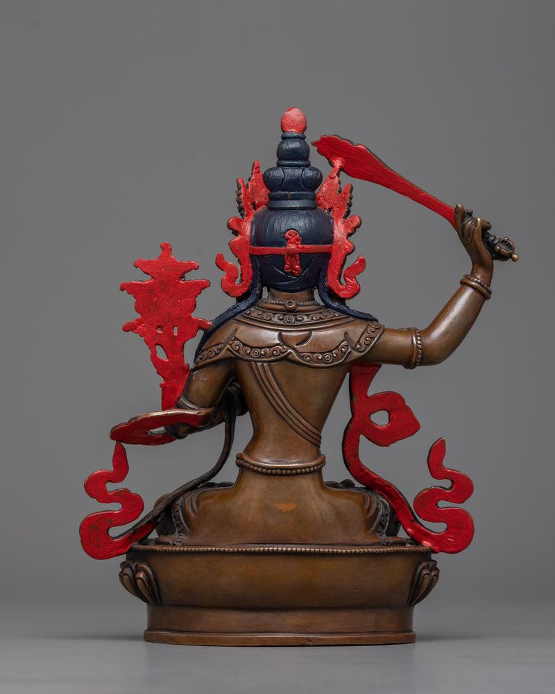 23cm Manjushri Statue | Representation of Wisdom and Insight