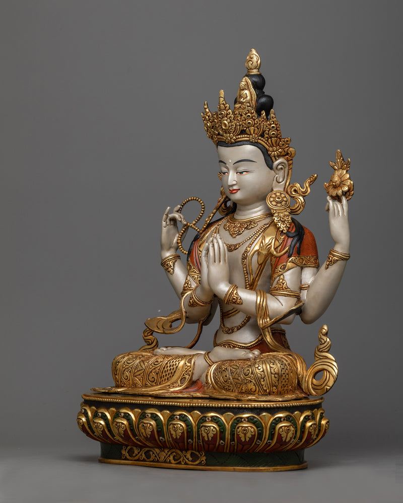 4-armed-bodhisattva-chenrezig-sculpture