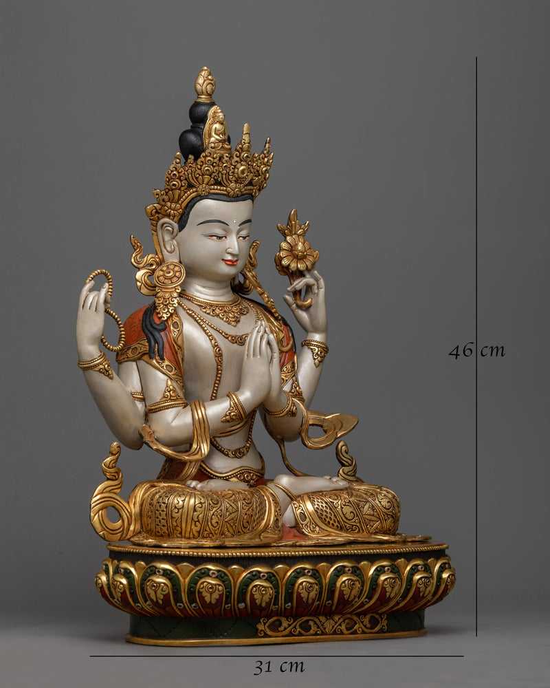 4-armed-bodhisattva-chenrezig-sculpture