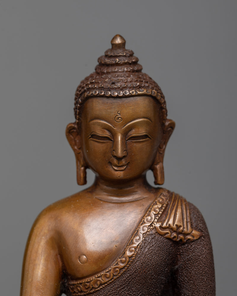 The Three Buddhas Oxidized Copper Sculptures | Harmony of Enlightenment