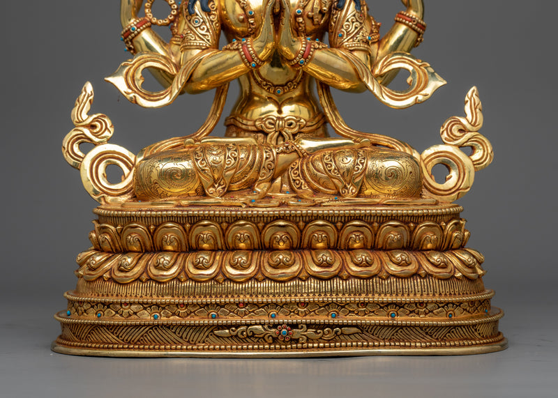 Chenrezig Bodhisattva Grandeur | Traditional Artwork