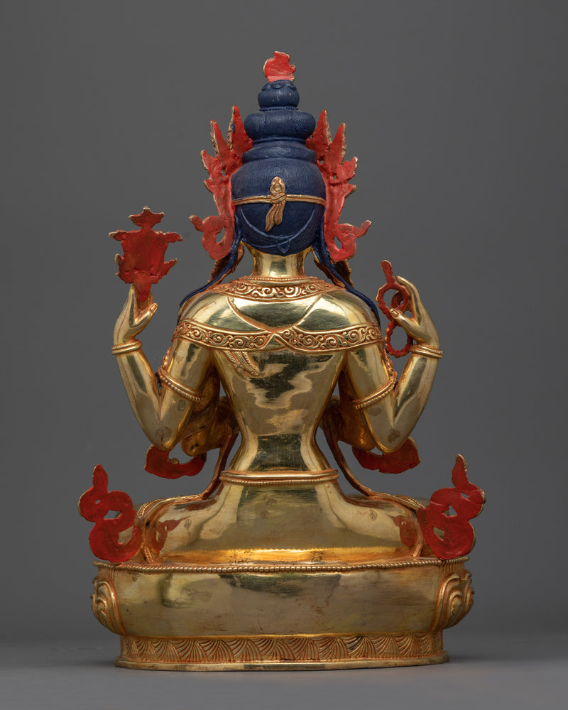 Chenrezig Sculpture for Buddhist Shrine | Sanctuary of Compassion