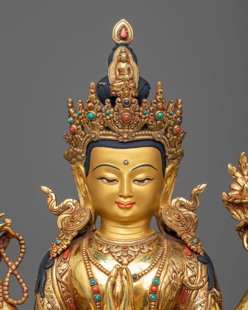 statue of chenrezig bodhisattva