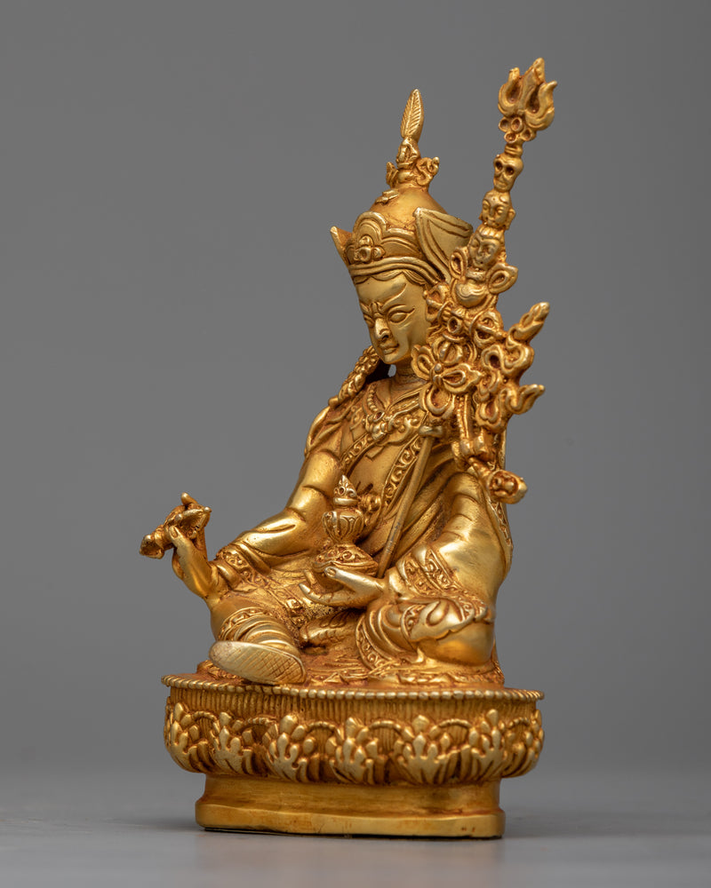 Sacred Ensemble: Guru Rinpoche and His 8 Manifestations | Spiritual Journey in Gold