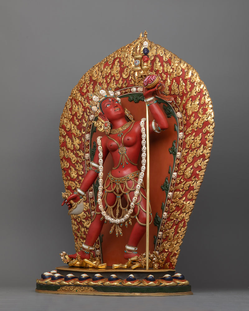 red vajrayogini sculpture