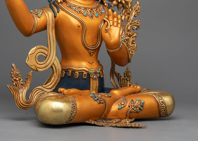 Serene Manjushri Statue | Embodiment of Divine Wisdom