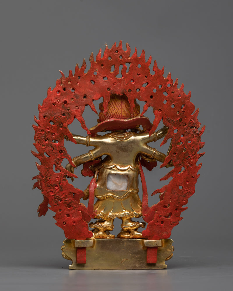 Heruka White Mahakala Statue | Guardian of Spiritual Purity