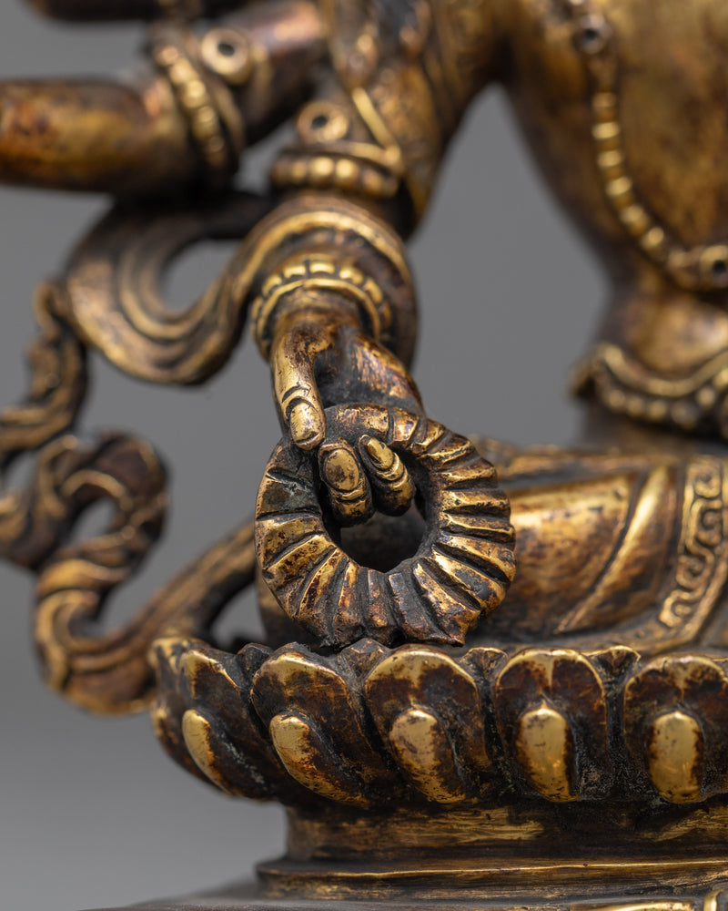 6-Arms Maha Manjushri Statue | Multifaceted Wisdom Embodied