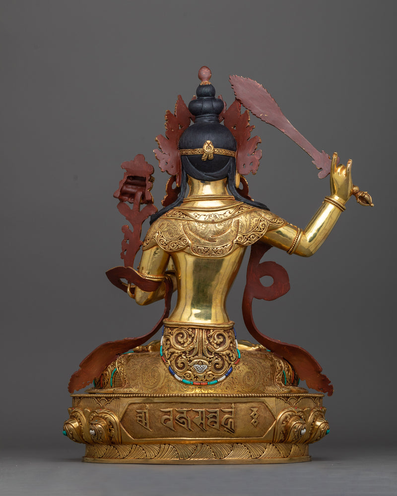 The Deity of Knowledge Manjushri Statue | Symbol of Wisdom and Enlightenment